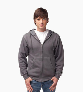 Independent trading company standard supply series men s zip hood charcoal