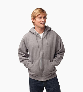 Independent trading company standard supply series men s zip hood gunmetal heather