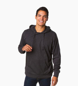 Independent trading company standard supply series men s jersey pullover hood charcoal heather