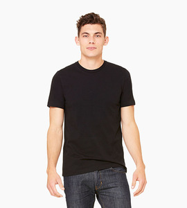 Bella canvas unisex jersey short sleeve tee black