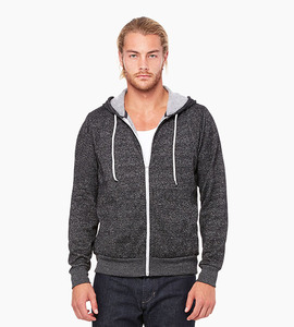 Bella canvas unisex sponge fleece full zip hoodie digital black