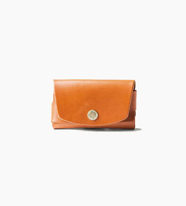 Tanner goods cardholder saddle tan
