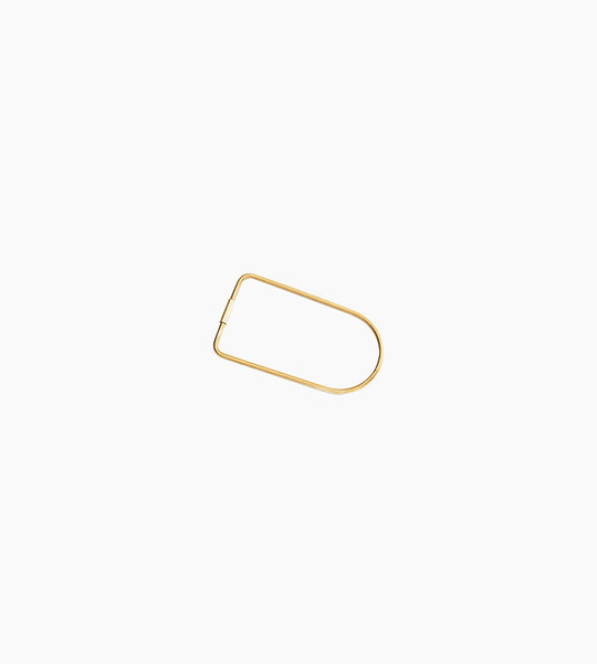 Areaware contour key ring brass