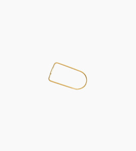 Areaware contour key ring brass