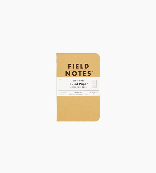 Field notes original kraft ruled 3 pack kraft