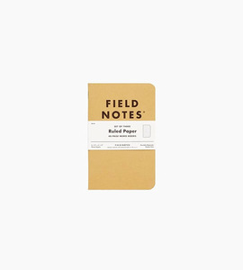 Field notes original kraft ruled 3 pack kraft