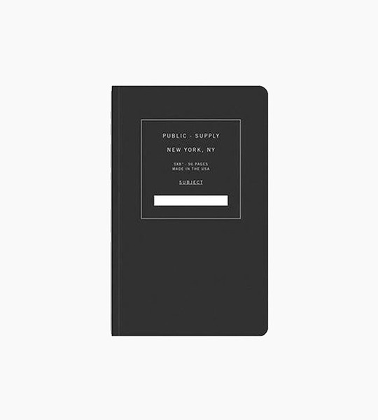 Public supply notebook single black 01