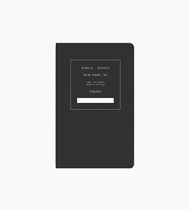 Public supply notebook single black 01