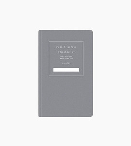 Public supply notebook single black 02