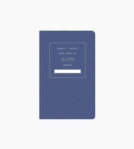 Public supply notebook single blue 01