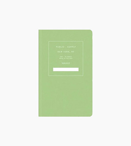 Public supply notebook single green 03