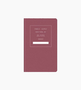 Public supply notebook single red 01