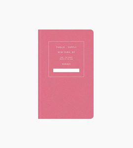 Public supply notebook single red 03