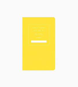 Public supply notebook single yellow 02