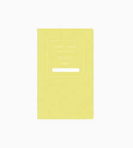 Public supply notebook single yellow 03