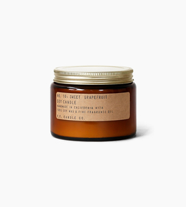 Pfcandleco14ozdoublewicksoycandlesweetgrapefruit