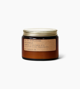 Pfcandleco14ozdoublewicksoycandlenightshade