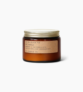 Pfcandleco14ozdoublewicksoycandleblackfig