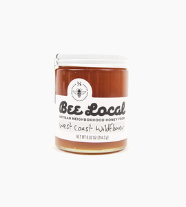 Bee local 8.6 oz honey jar west coast wildflower