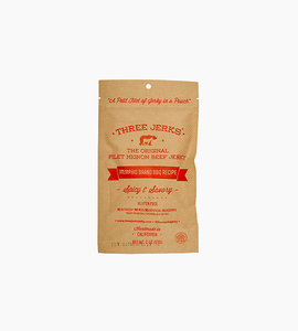 Three jerks filet mignon beef jerky memphis bbq