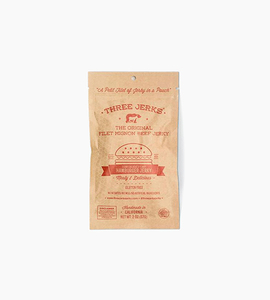 Three jerks filet mignon beef jerky hamburger