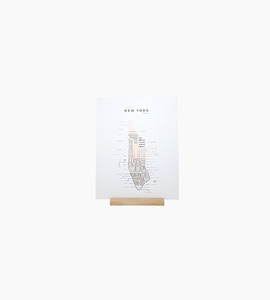 42 pressed co. roam map prints new york