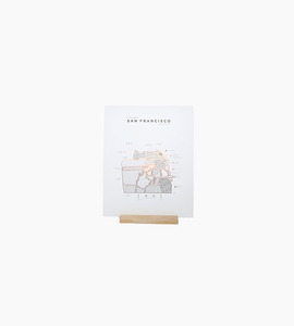 42 pressed co. roam map prints san francisco