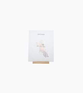 42 pressed co. roam map prints chicago