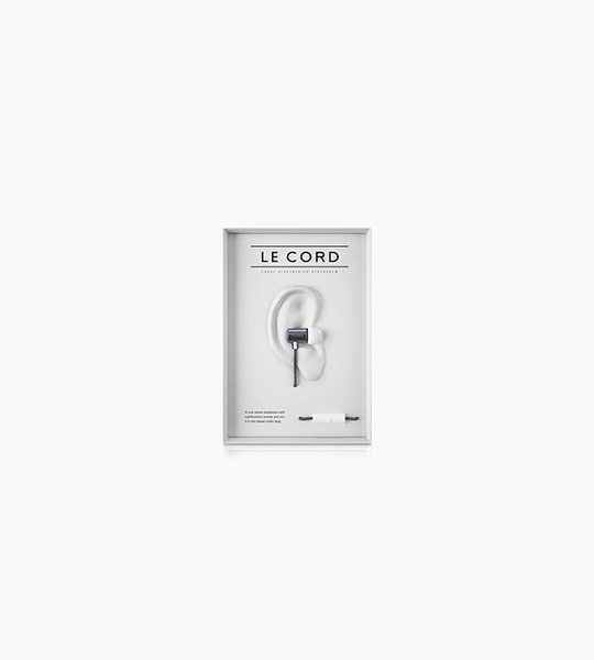 Le cord earphones silver